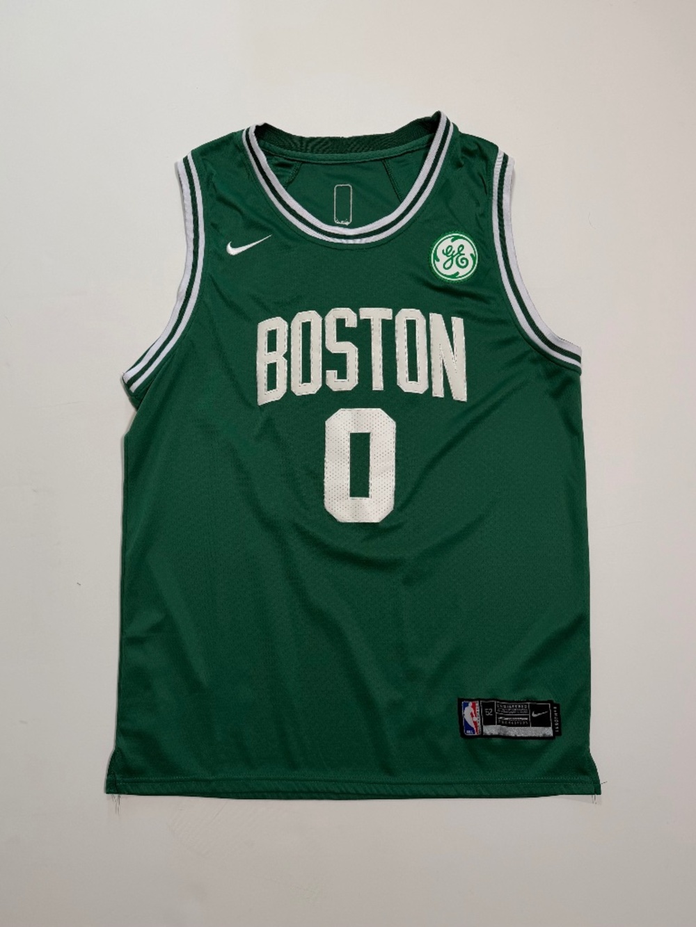 Nike Boston Celtics Jayson Tatum Icon Edition Swingman Jersey — Green, Size 52